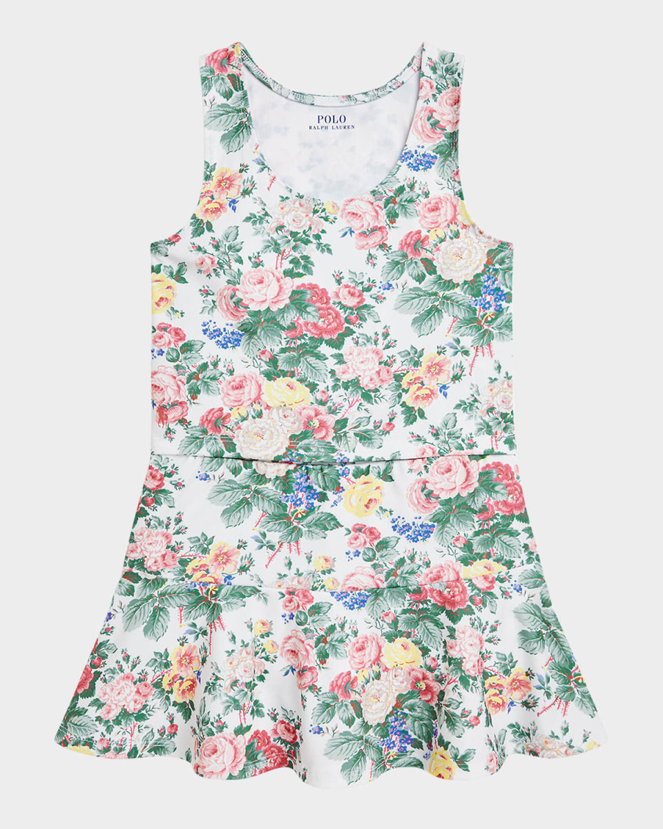 Girl's Floral-Print Two-Piece Set, Size S-X